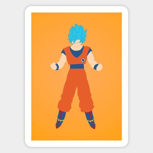 Super Saiyan Blue Goku Sticker by ArgentavisGames